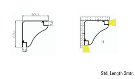 Image of Art 7070 LED Aluminium Profile