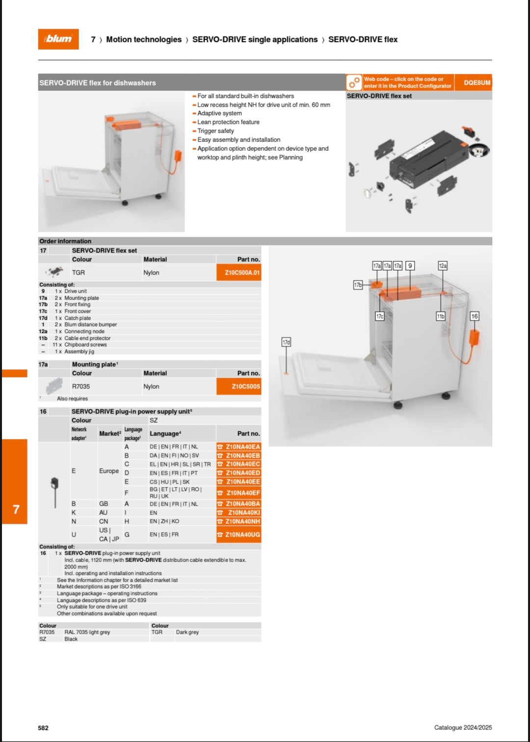 Image of Blum SERVO-DRIVE flex Drive Unit For Refrigerators, Freezers And Dishwashers