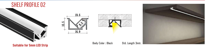 Image of Shelf LED Aluminium Profile 02