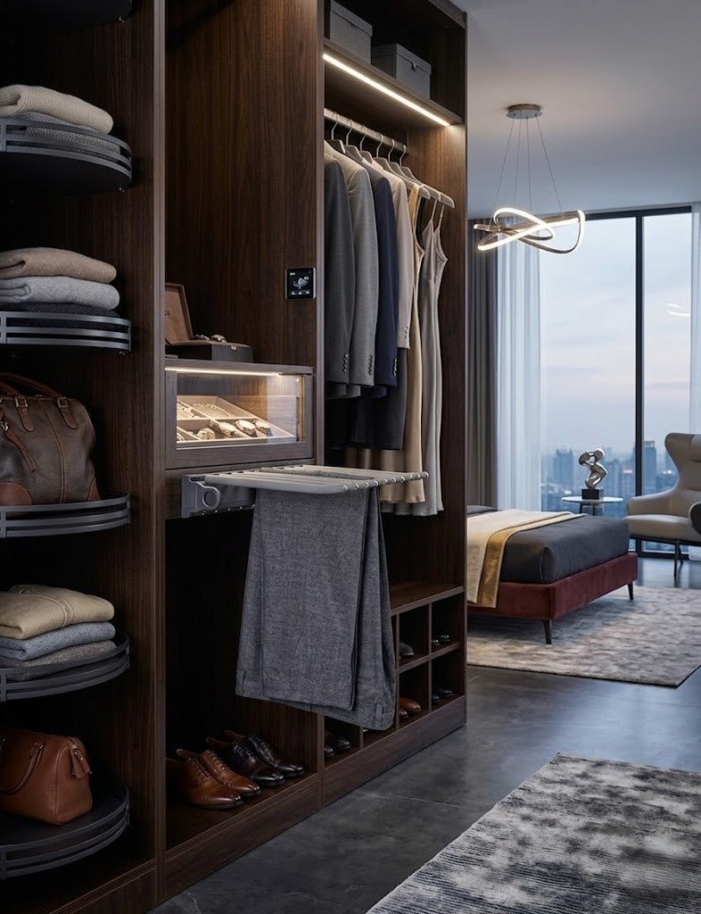 Image of Side Mounted Pants Rack