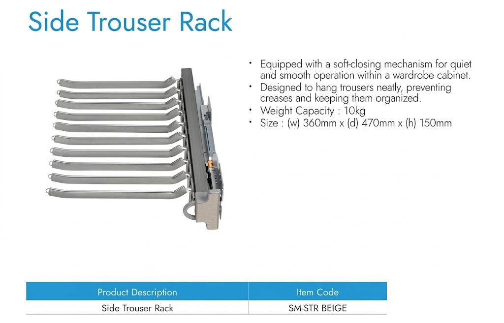Image of Side Trouser Rack