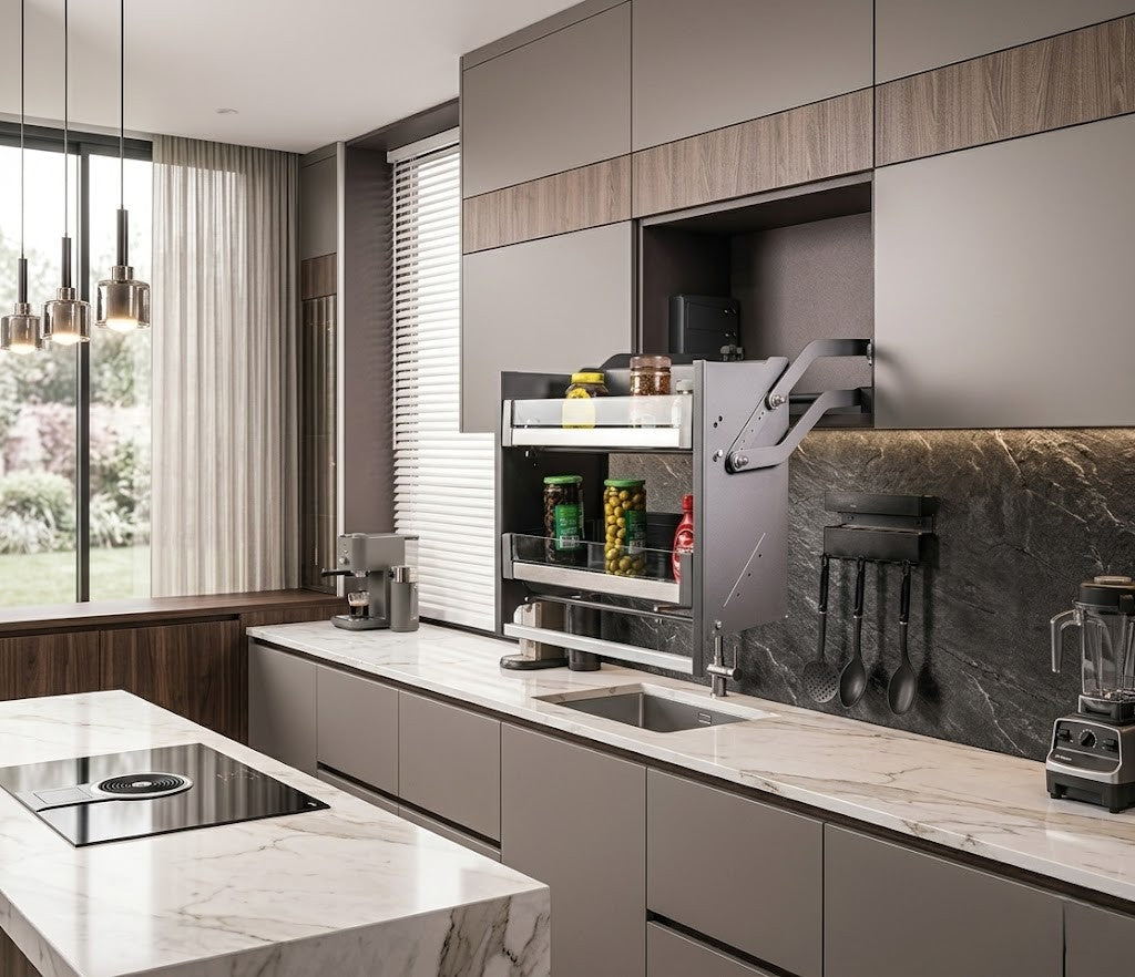 Image of Slate/Glass Finish Pull Down System