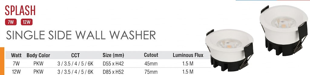 Image of Splash Single Side Wall Washer