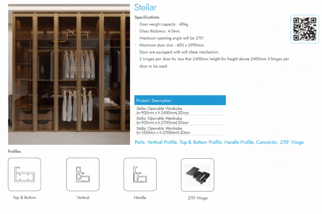 Image of Stellar Openable Wardrobe