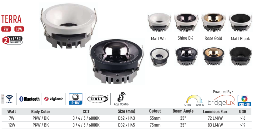 Image of Terra LED Downlight (Black)