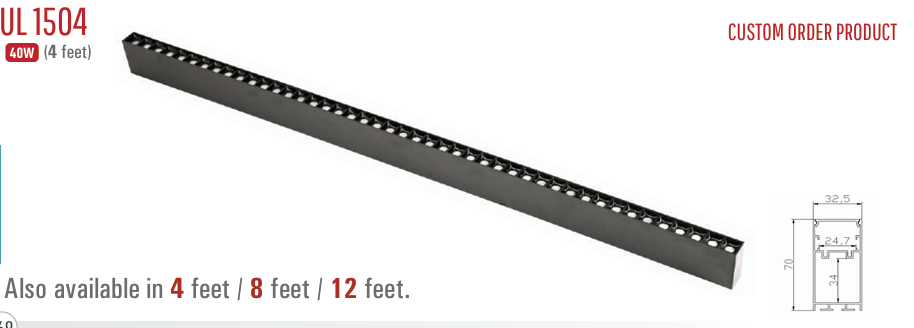 Image of UL 1504 LED Combined Linear Lighting