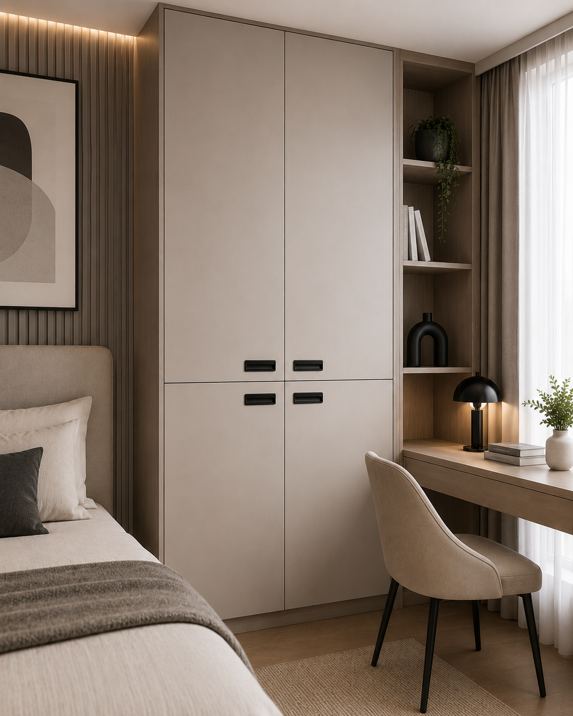 Image of Recessed Matte Zinc Cabinet Handle Collection