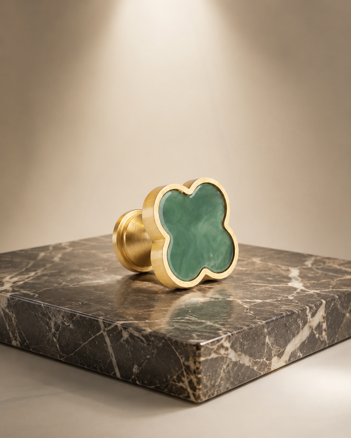 Image of Clover Brass Cabinet Knob Collection