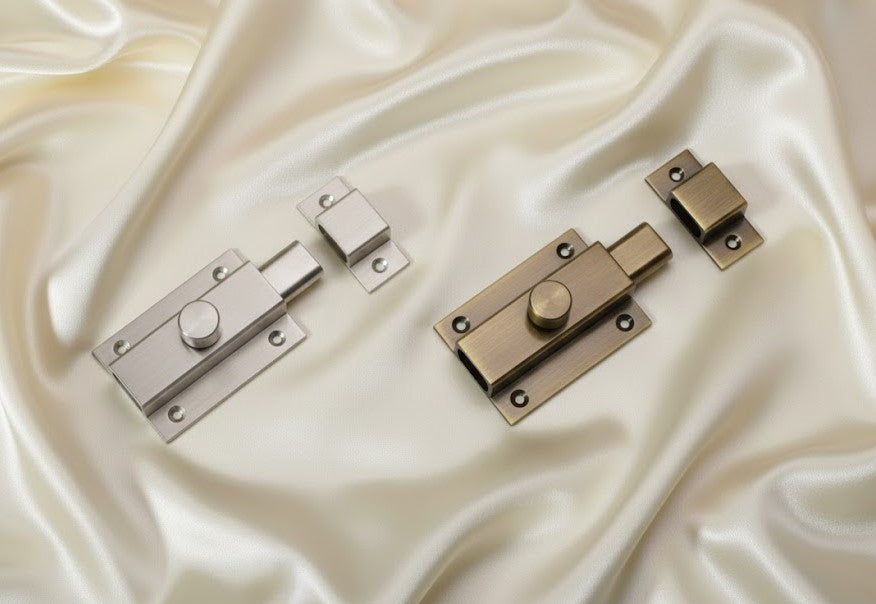 Image of Aluminium Bath Latch Ovel