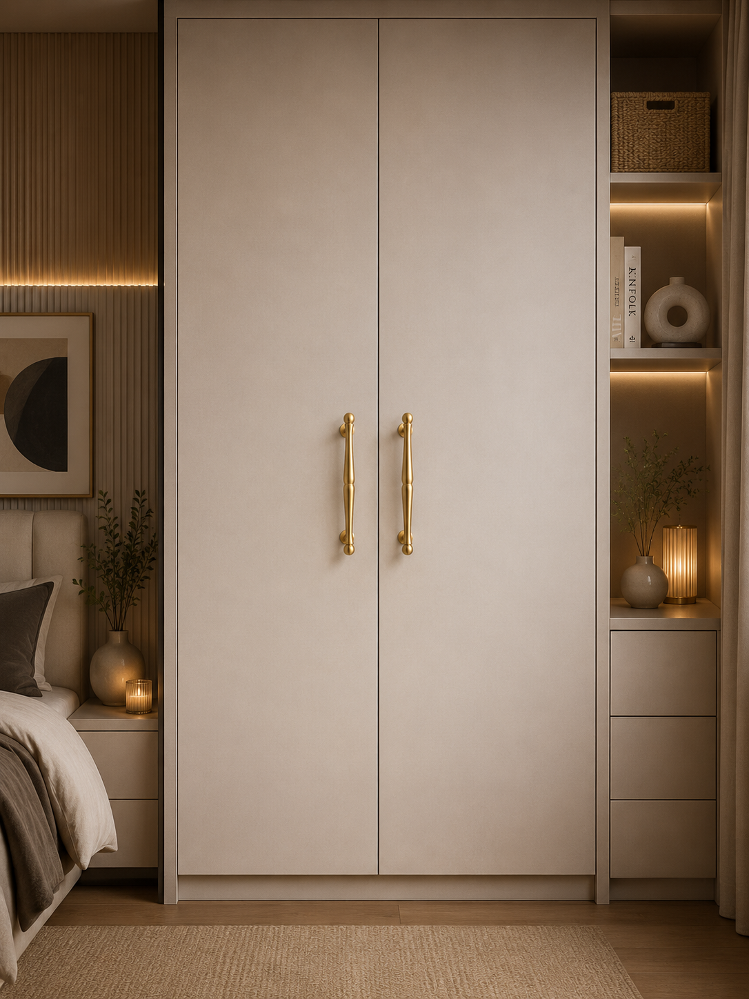 Image of Nishilia Tapered Brass Cabinet Handle Collection