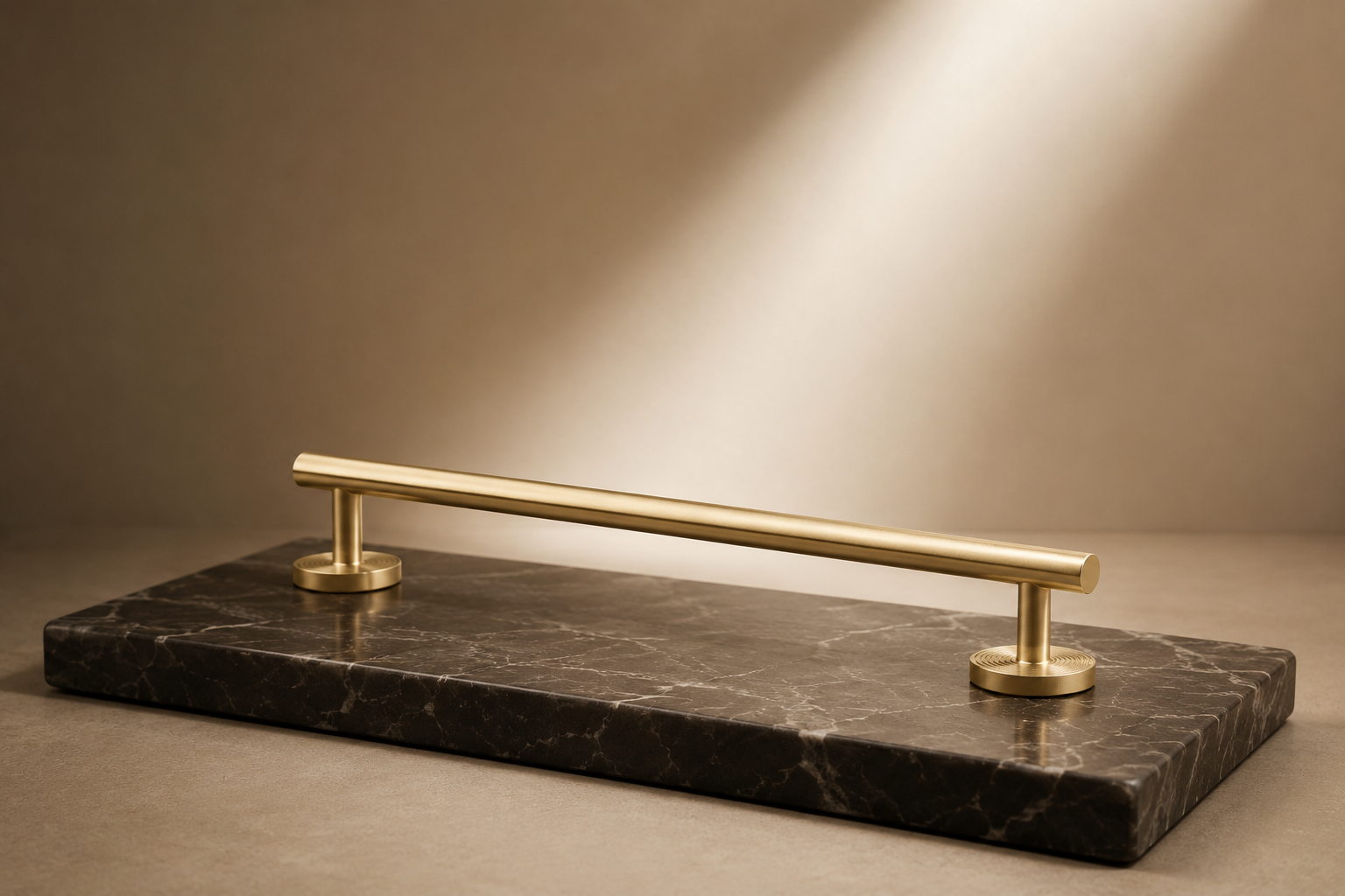 Image of Minimalist Brass Concentric Ring Handles