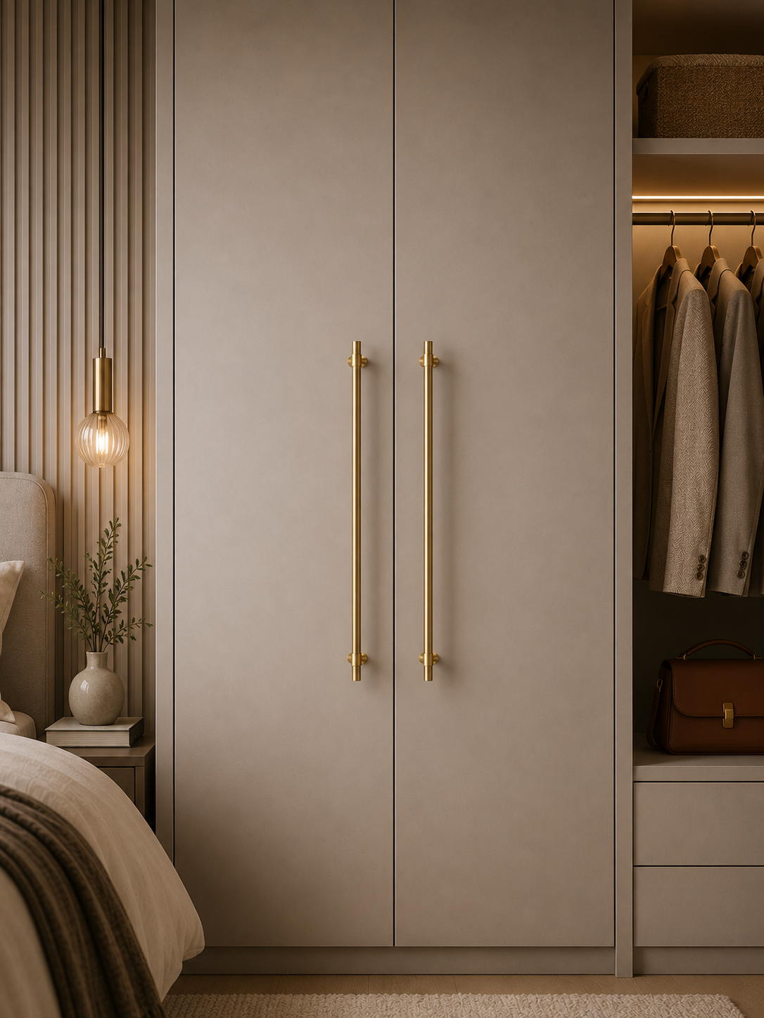 Image of Naveena Solid Brass T-Bar Handle Collection