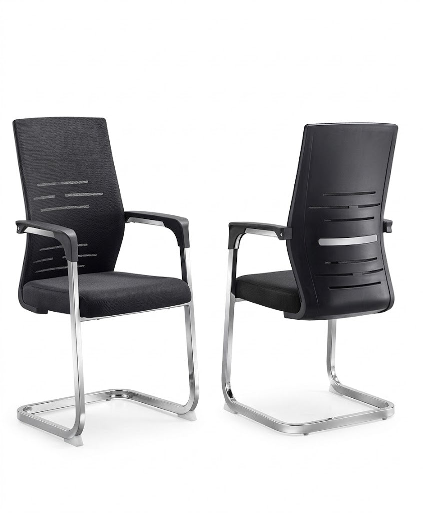 Image of 916 C Black Chairs, Office Visitor Chairs