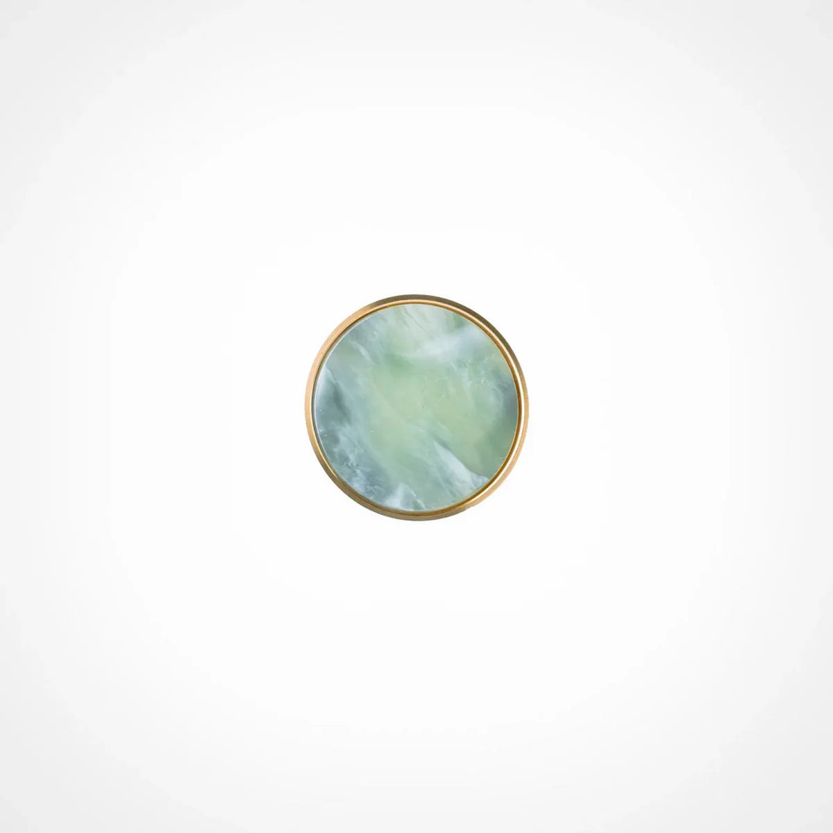 Image of Acrylic & Brass Disc Cabinet Knob