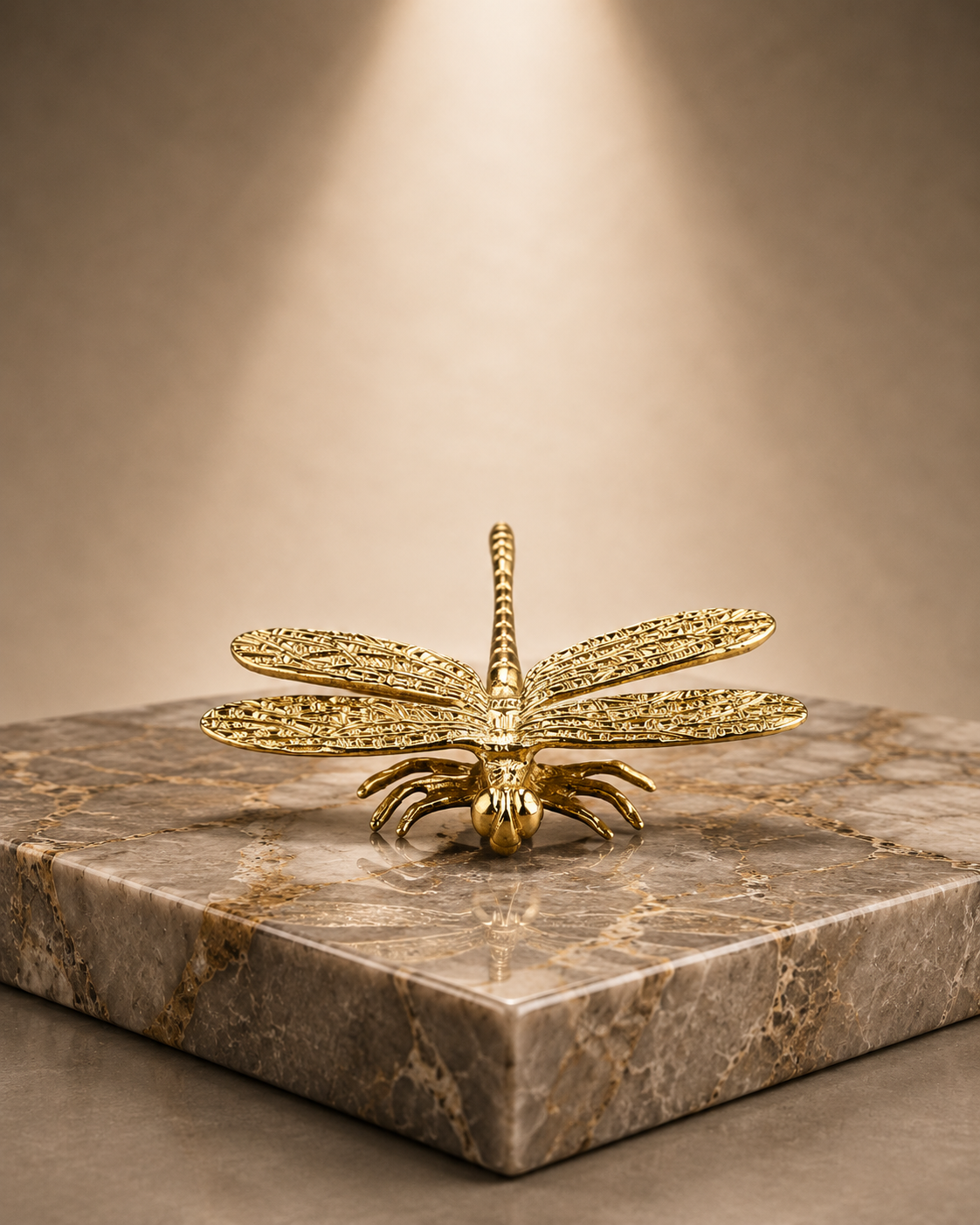 Image of Dragonfly Solid Brass Cabinet Pull