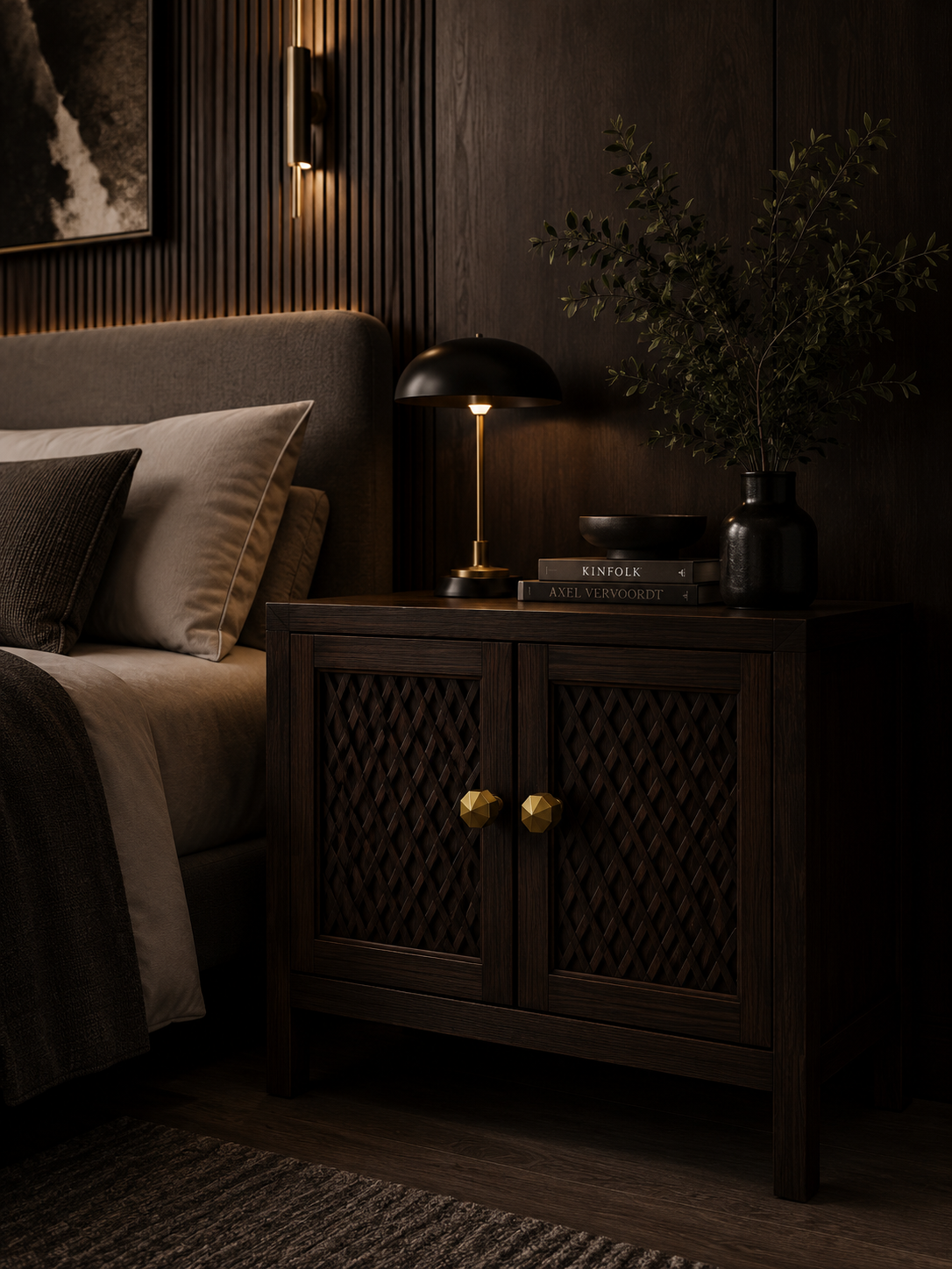 Image of Octagon Geometric Brass Cabinet Knob
