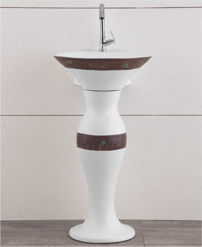Image of Marvel Dolphin Designer Wash Basin Pedestal