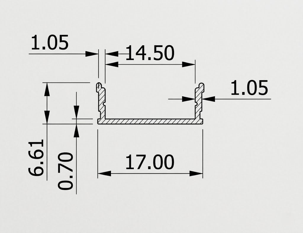 Image of Pro Surface LED Aluminium Profile 17 MM