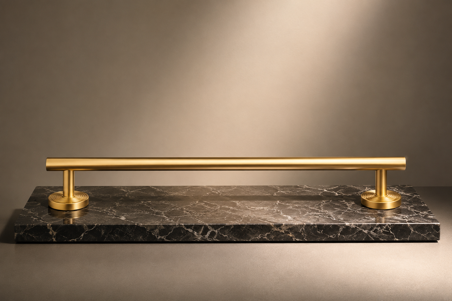 Image of Minimalist Brass Concentric Ring Handles
