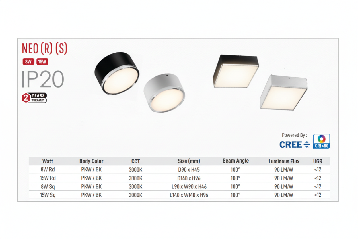 Image of Neo (Round) Led Surface Light