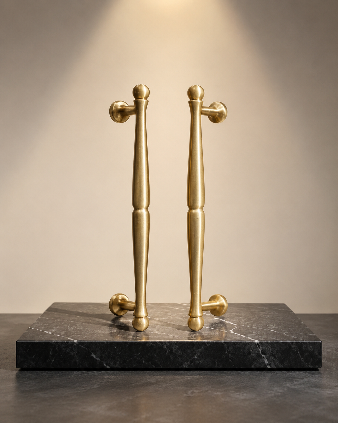 Image of Nishilia Tapered Brass Cabinet Handle Collection