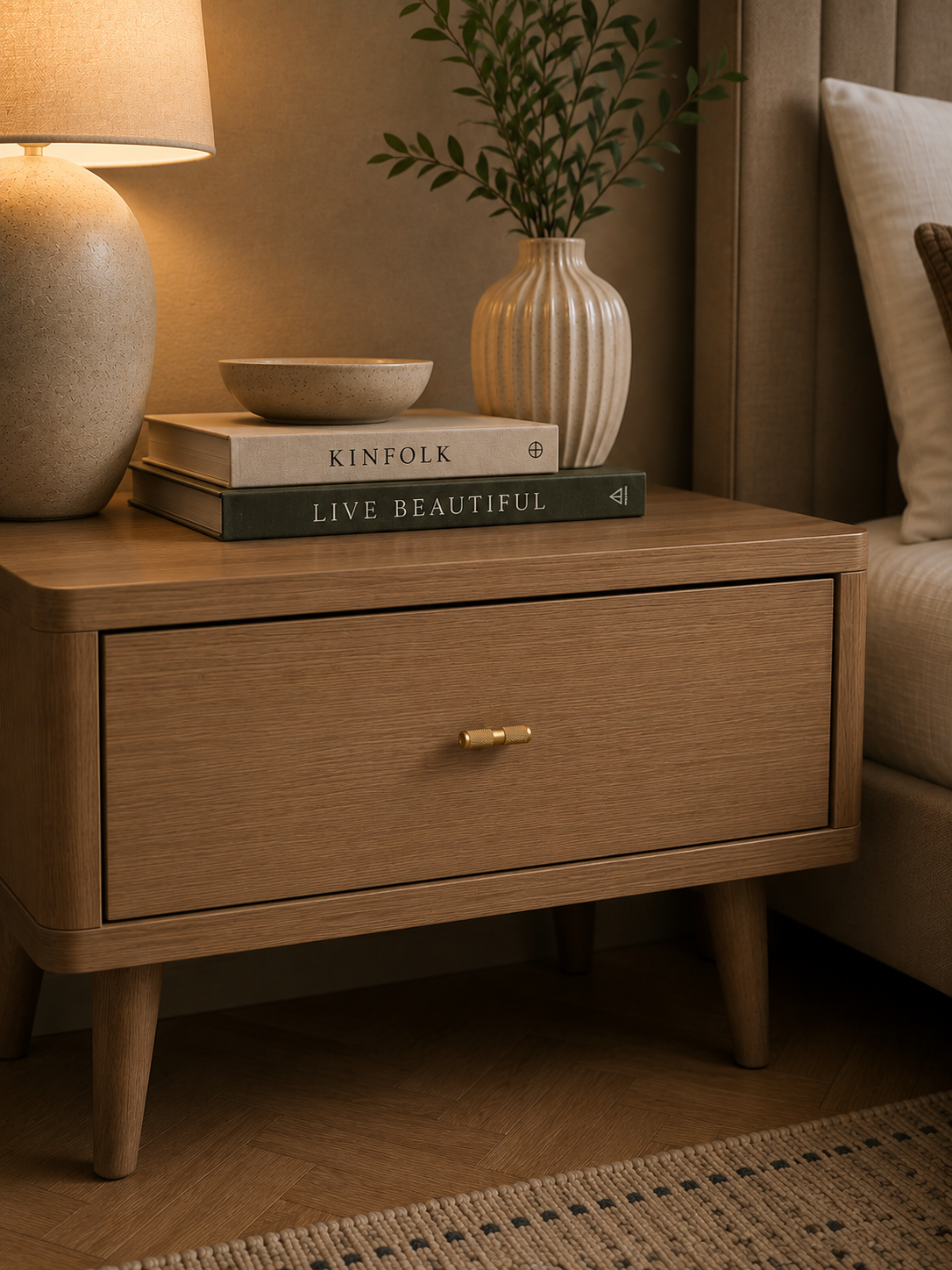 Image of Yashvite Knurled Brass Cabinet Handle Collection
