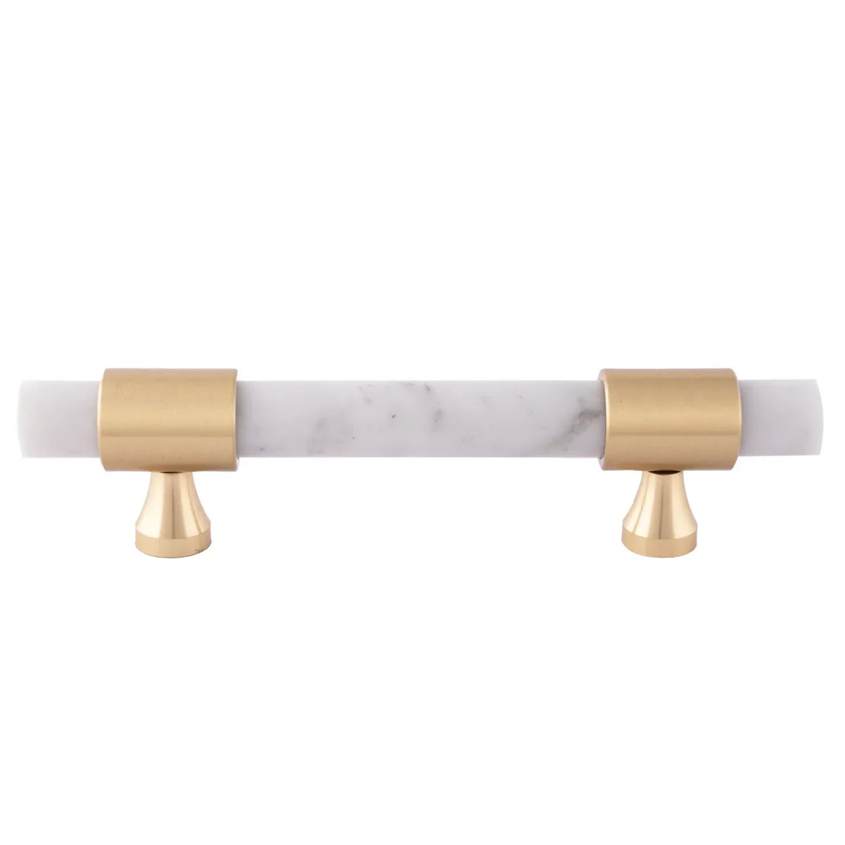 Image of Karish Marble & Brass Handles Brushed Finish