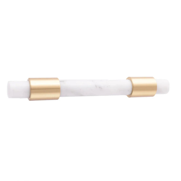 Karish Marble & Brass Handles Brushed Finish