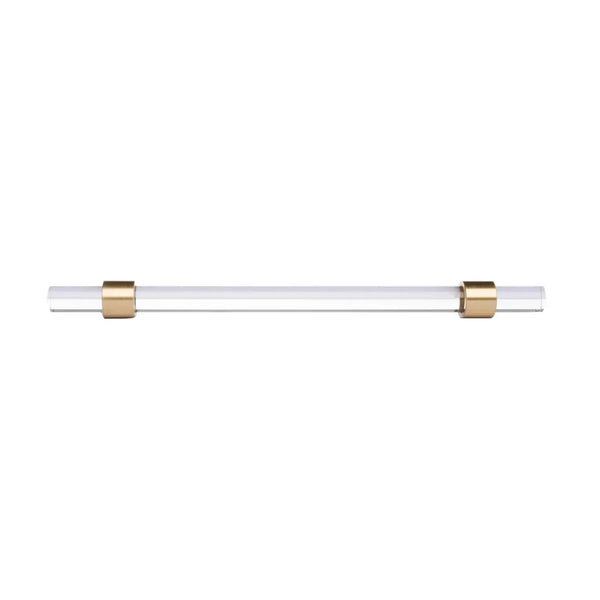 Clear Acrylic & Brass T-Bar Handle Collection