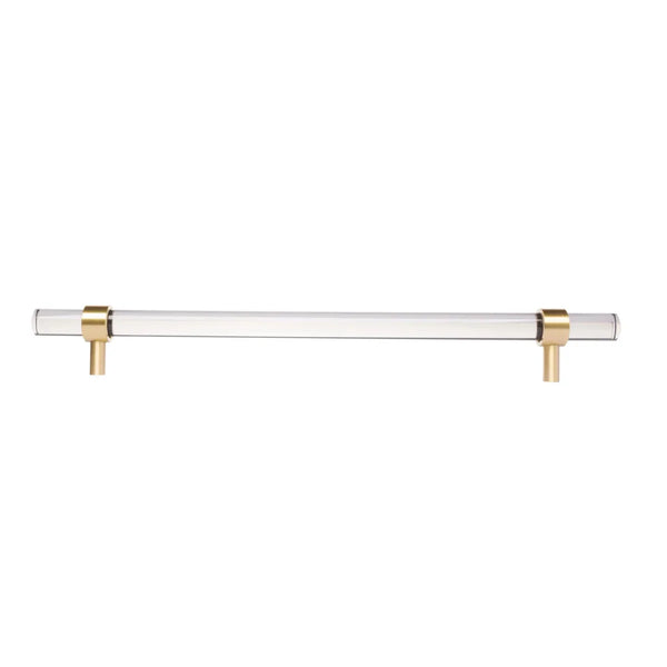 Clear Acrylic & Brass T-Bar Handle Collection