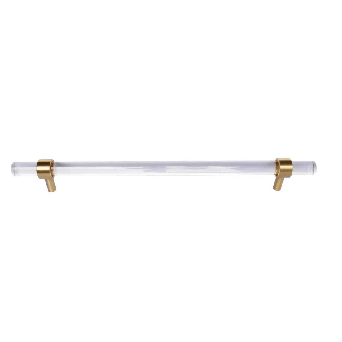 Image of Clear Acrylic & Brass T-Bar Handle Collection