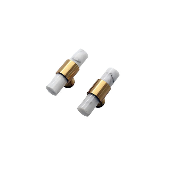 Karish Marble & Brass Handles Brushed Finish