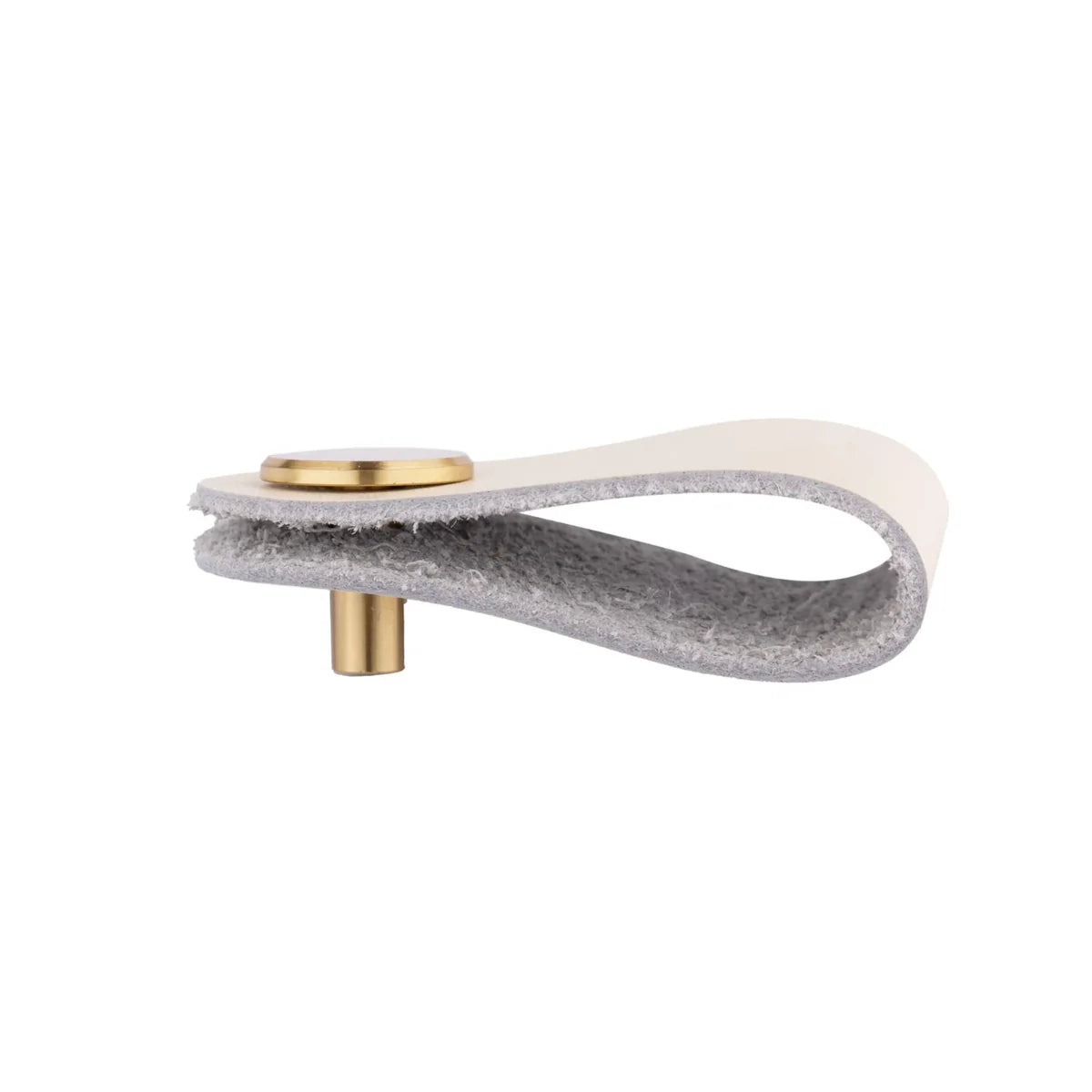 Image of Leather & Brass Strap Cabinet Pulls