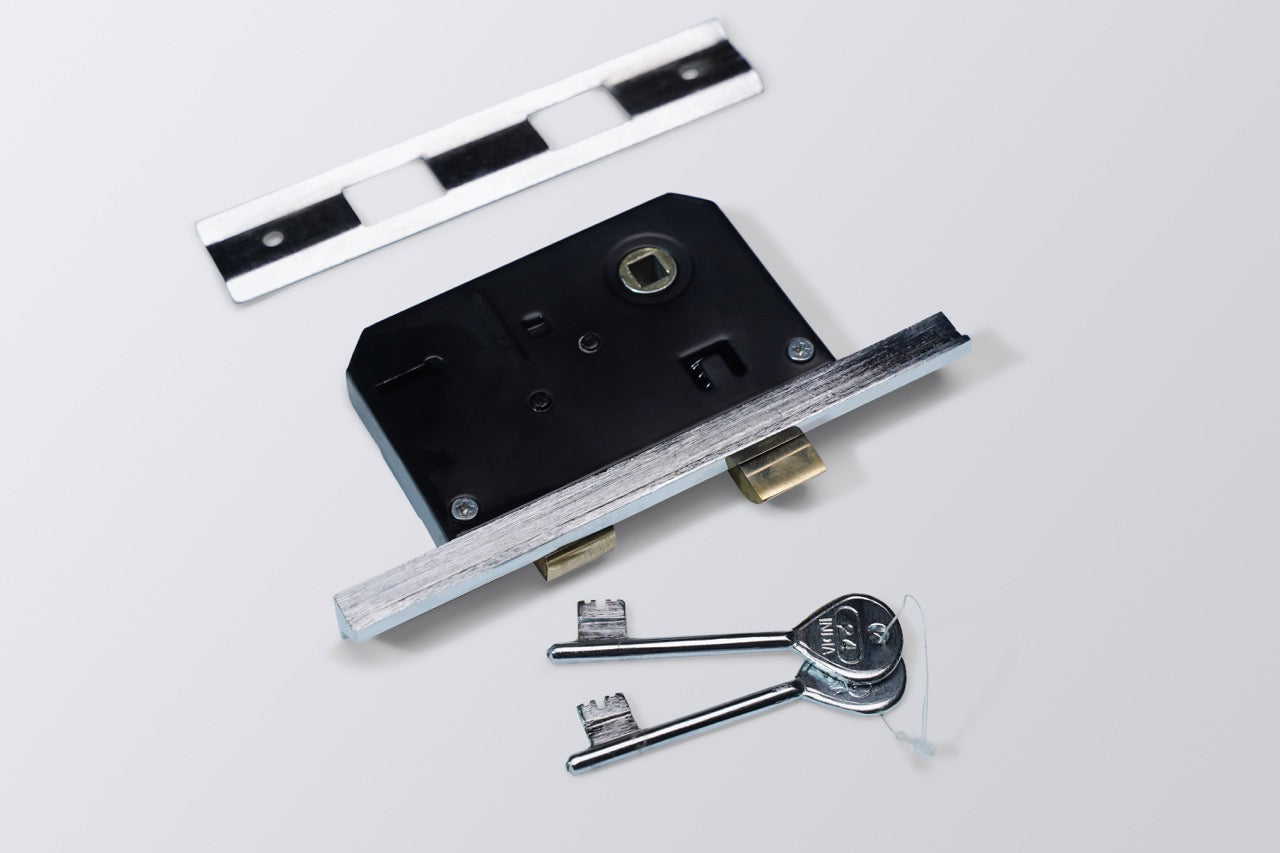 Image of LA Double Door Mortice Lock 4 Lever 45*