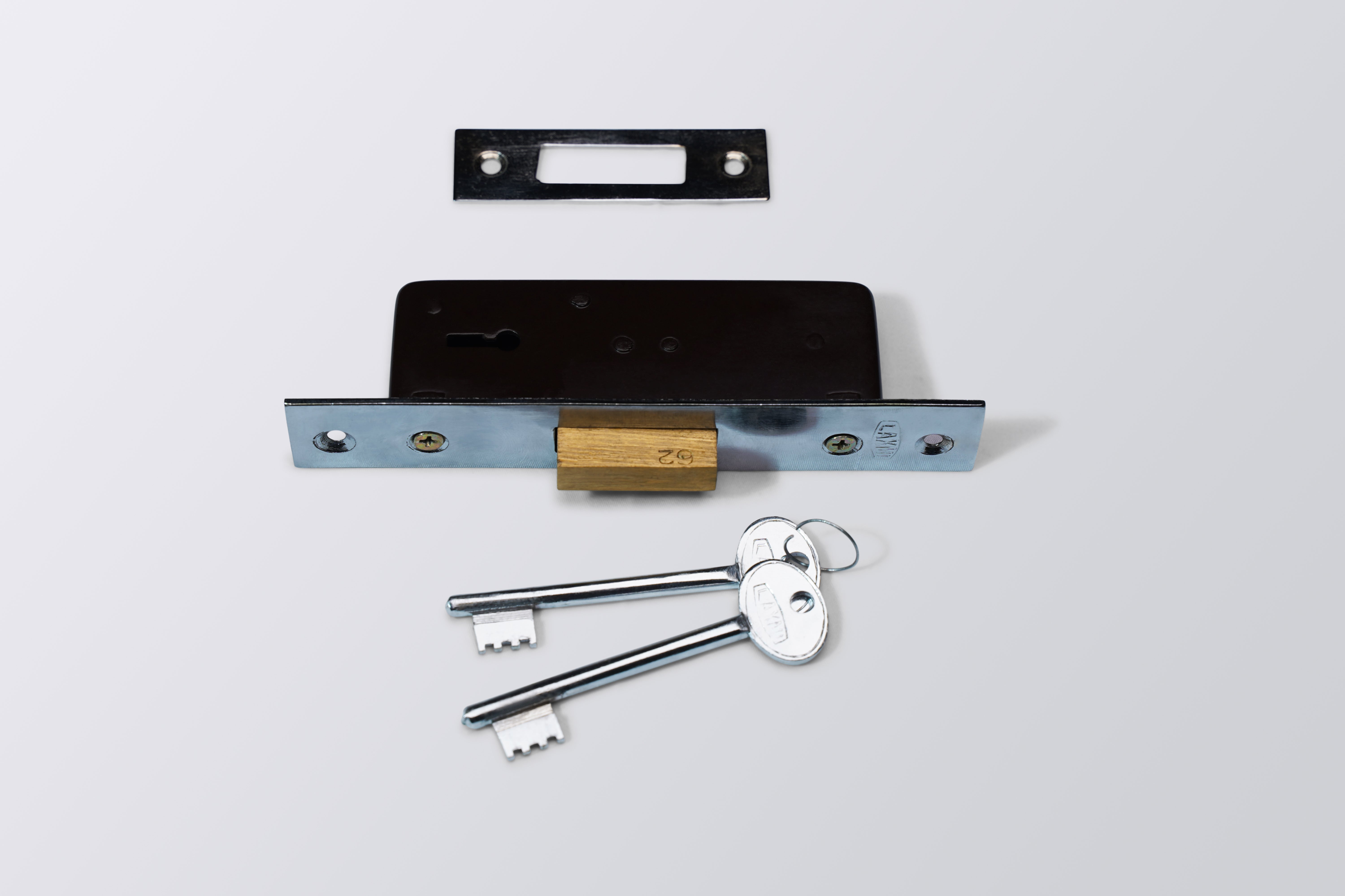 Image of LA Aluminium  Door Lock Steel Body 6 Lever