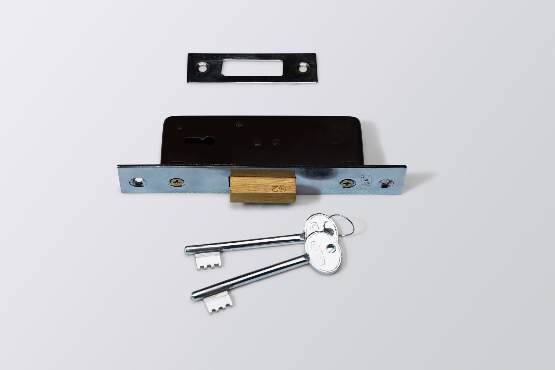 LA Aluminium  Door Lock Steel Body 6 Lever