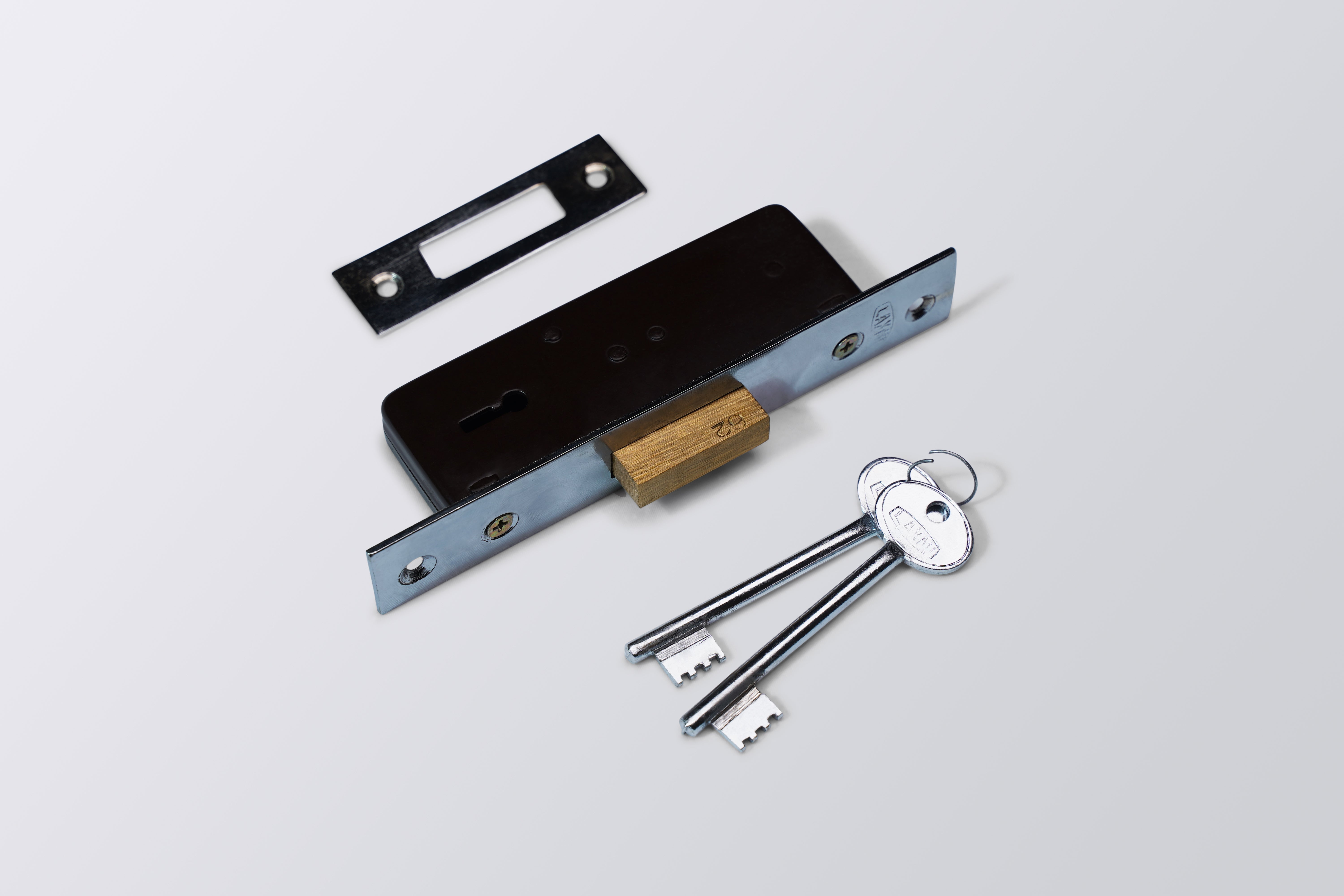 Image of LA Aluminium  Door Lock Steel Body 6 Lever