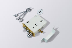Image of LA 2 In 1 Bullet Door Lock 8 Lever