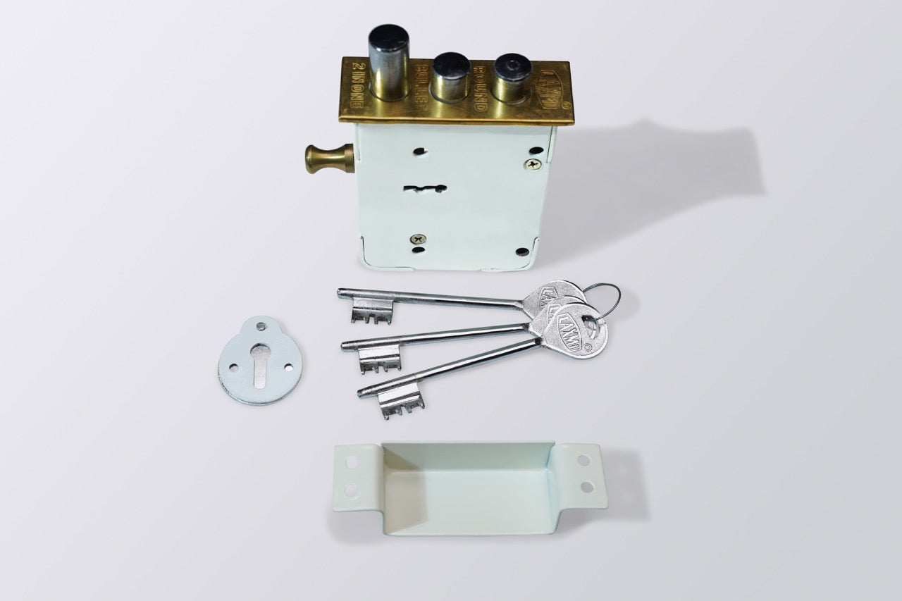 Image of LA 2 In 1 Bullet Door Lock 8 Lever