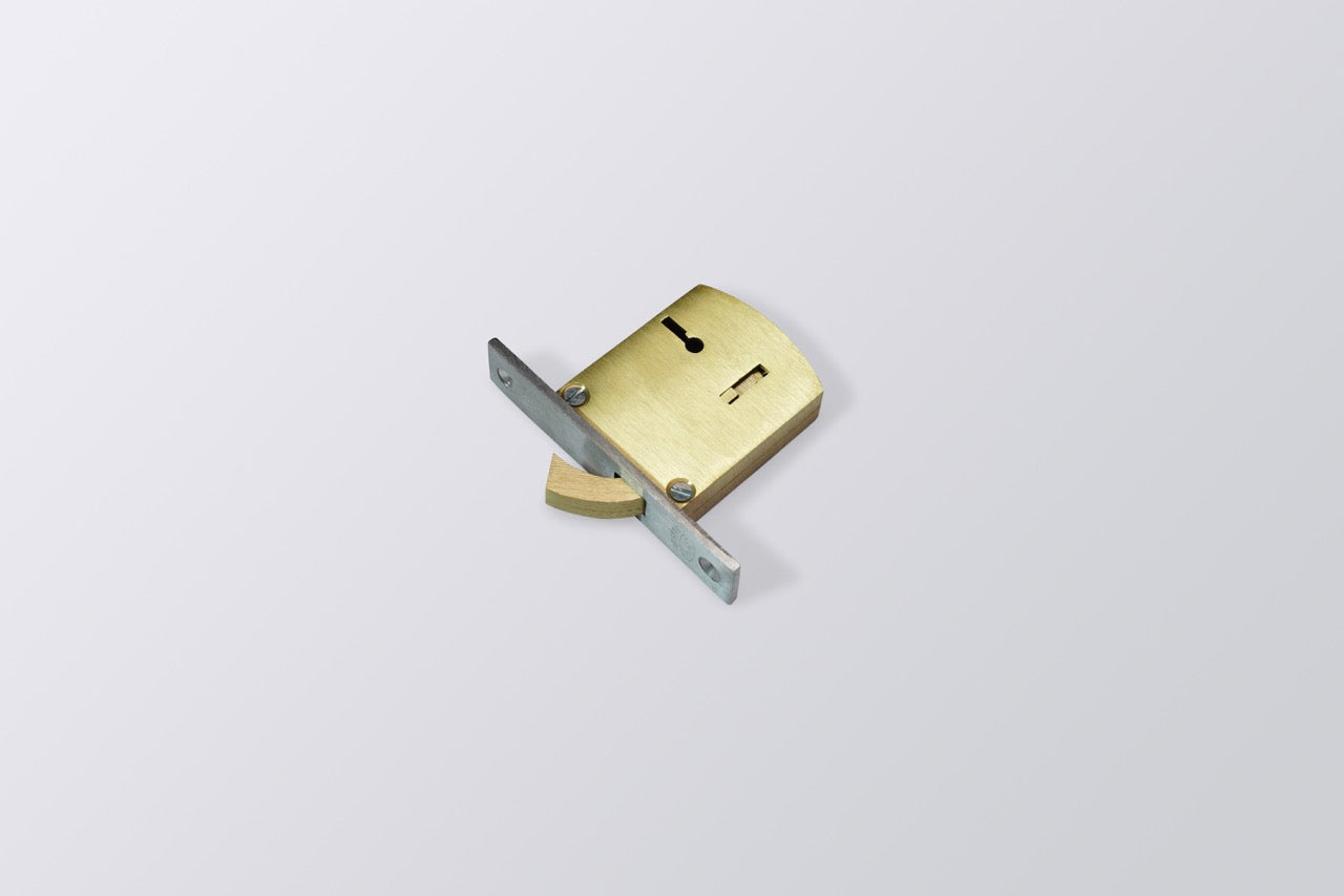 LA Sliding Door Dead Lock Brass Body 4 Lever