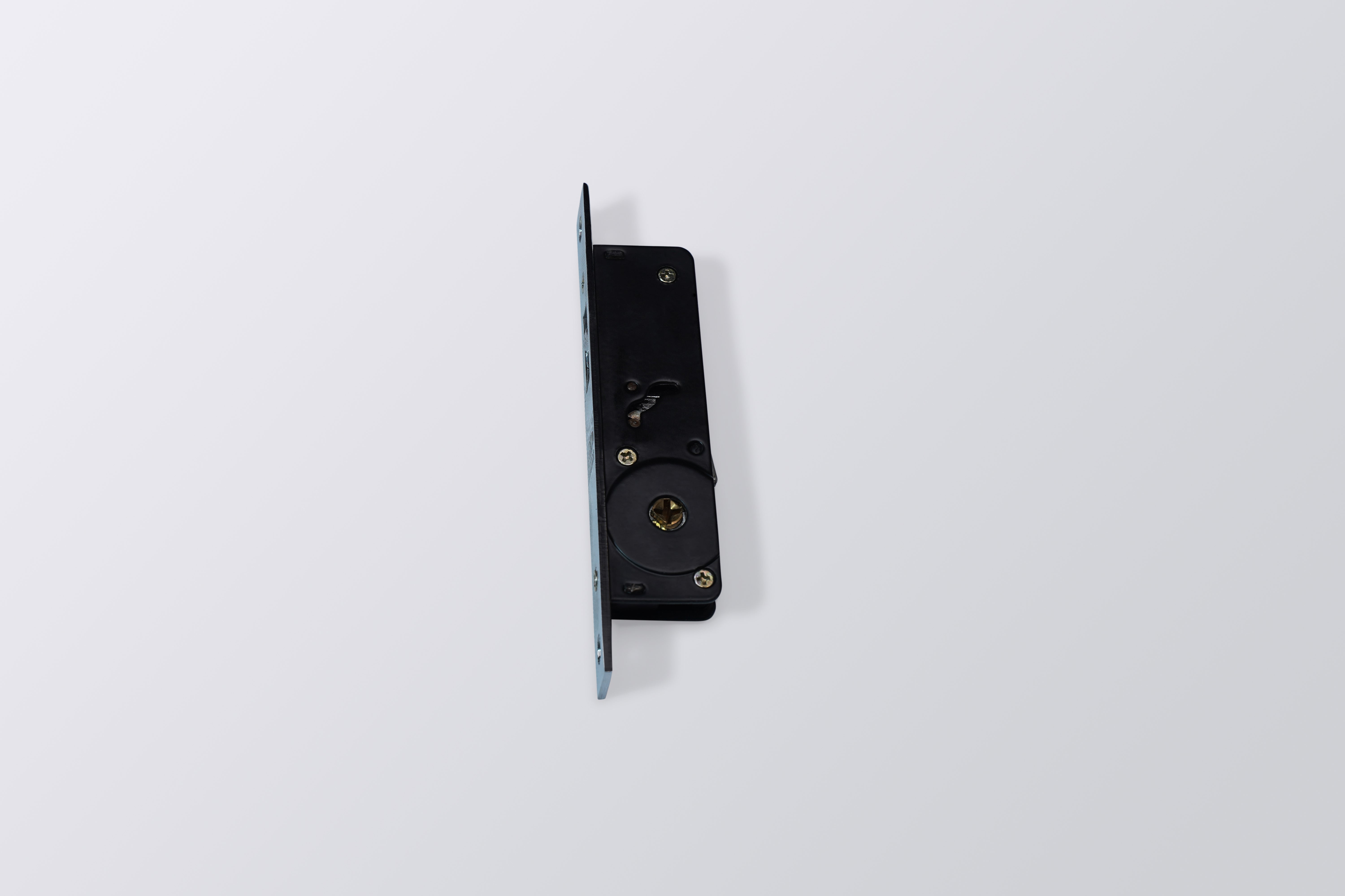 Image of LA Alu. Sliding Door Lock Cross Keys (30mm)