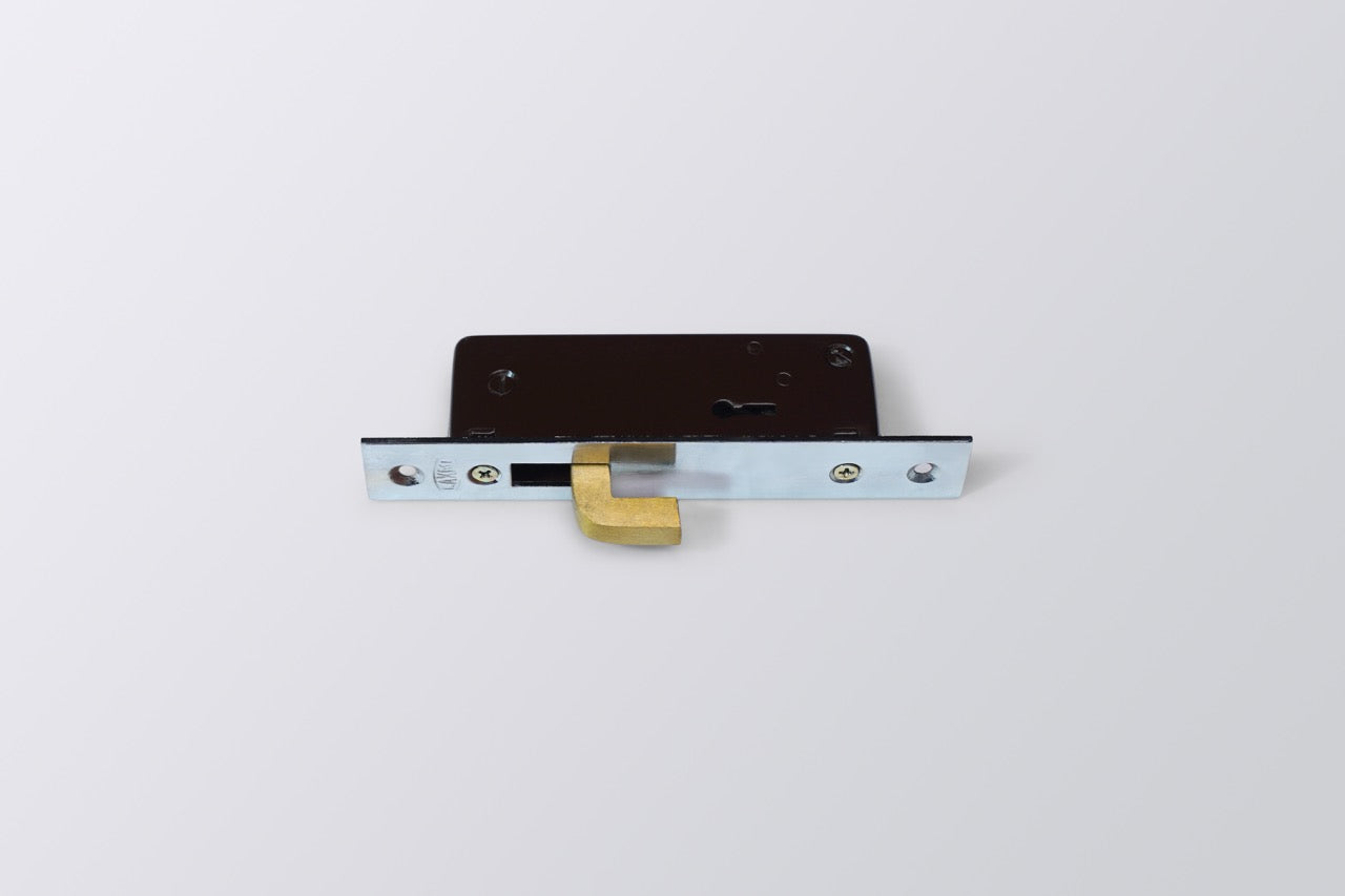 LA Alu. Sliding Door Lock Steel Body 6 Lever Ms Keys