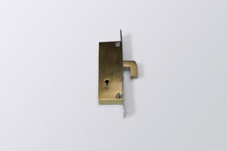 Image of LA Alu. Sliding Door Lock Brass Body 4 Lever