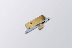 Image of LA Alu. Sliding Door Lock Brass Body 4 Lever