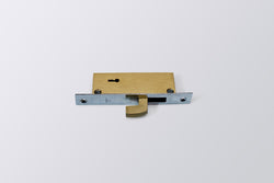 Image of LA Alu. Sliding Door Lock Brass Body 4 Lever