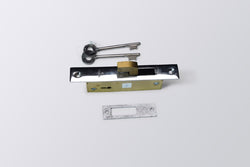 Image of LA Alu. Sliding Door Lock Brass Body 4 Lever