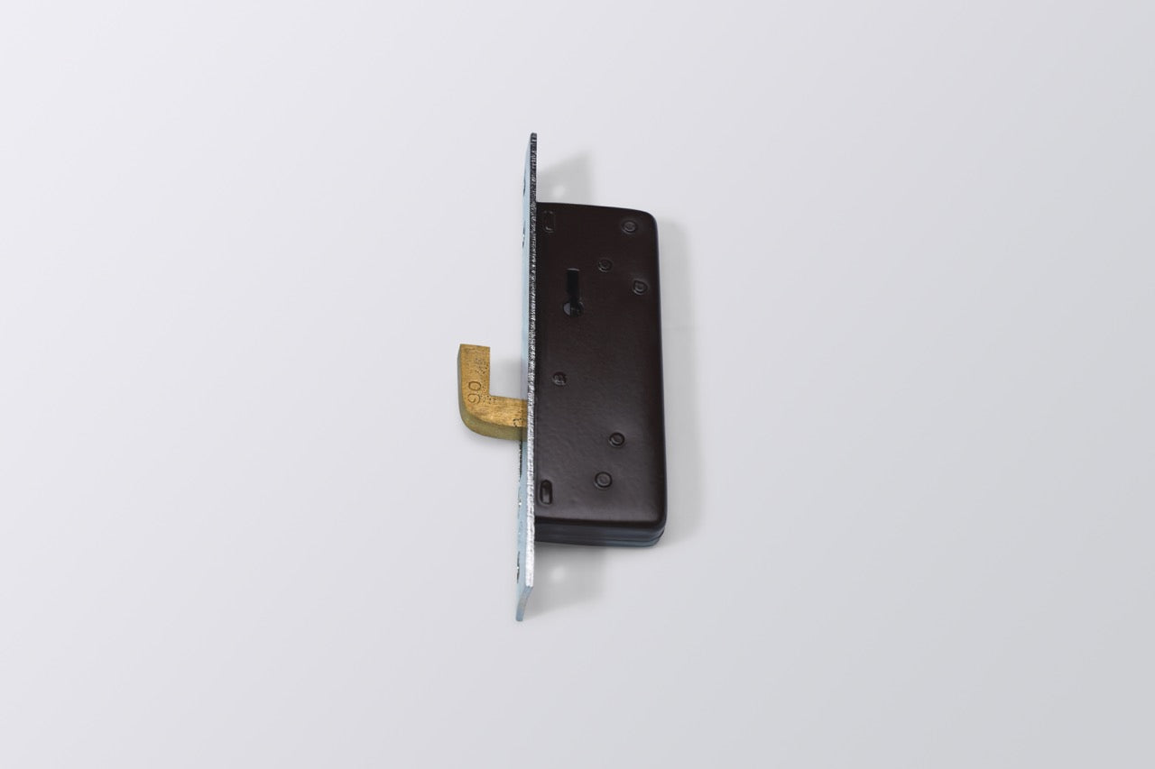 LA Alu. Sliding Door Lock Steel Body 6 Lever Ms Keys