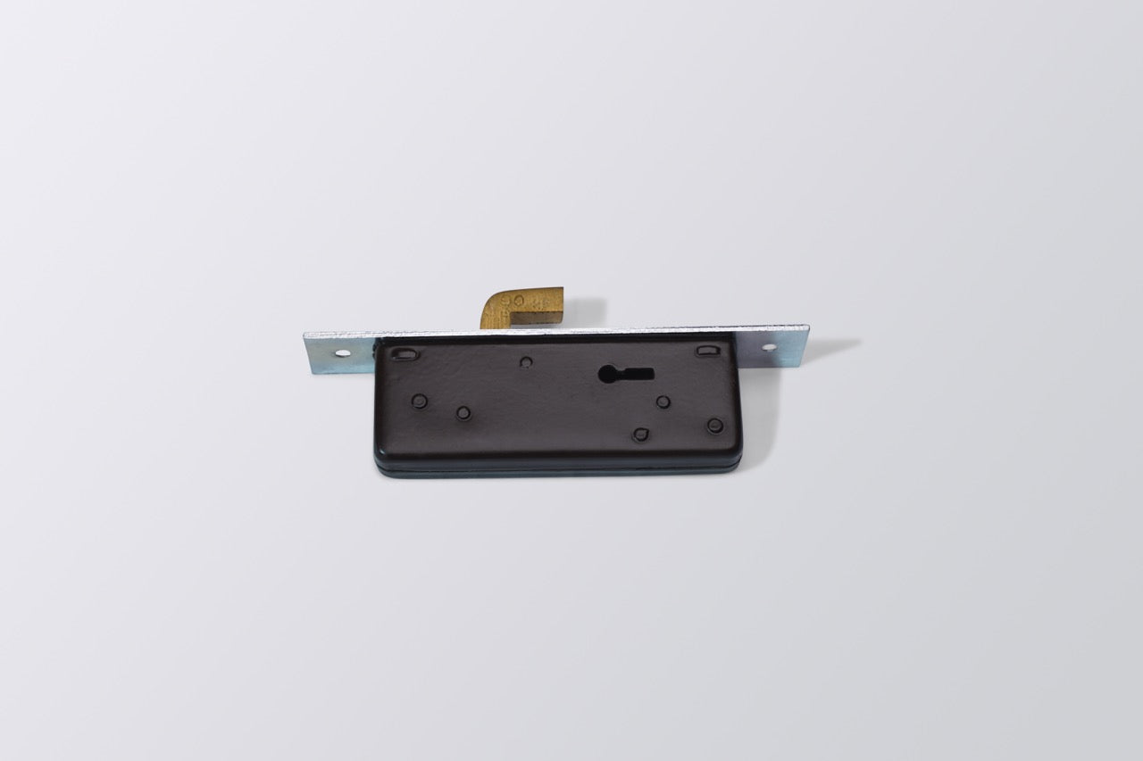 Image of LA Alu. Sliding Door Lock Steel Body 6 Lever Ms Keys