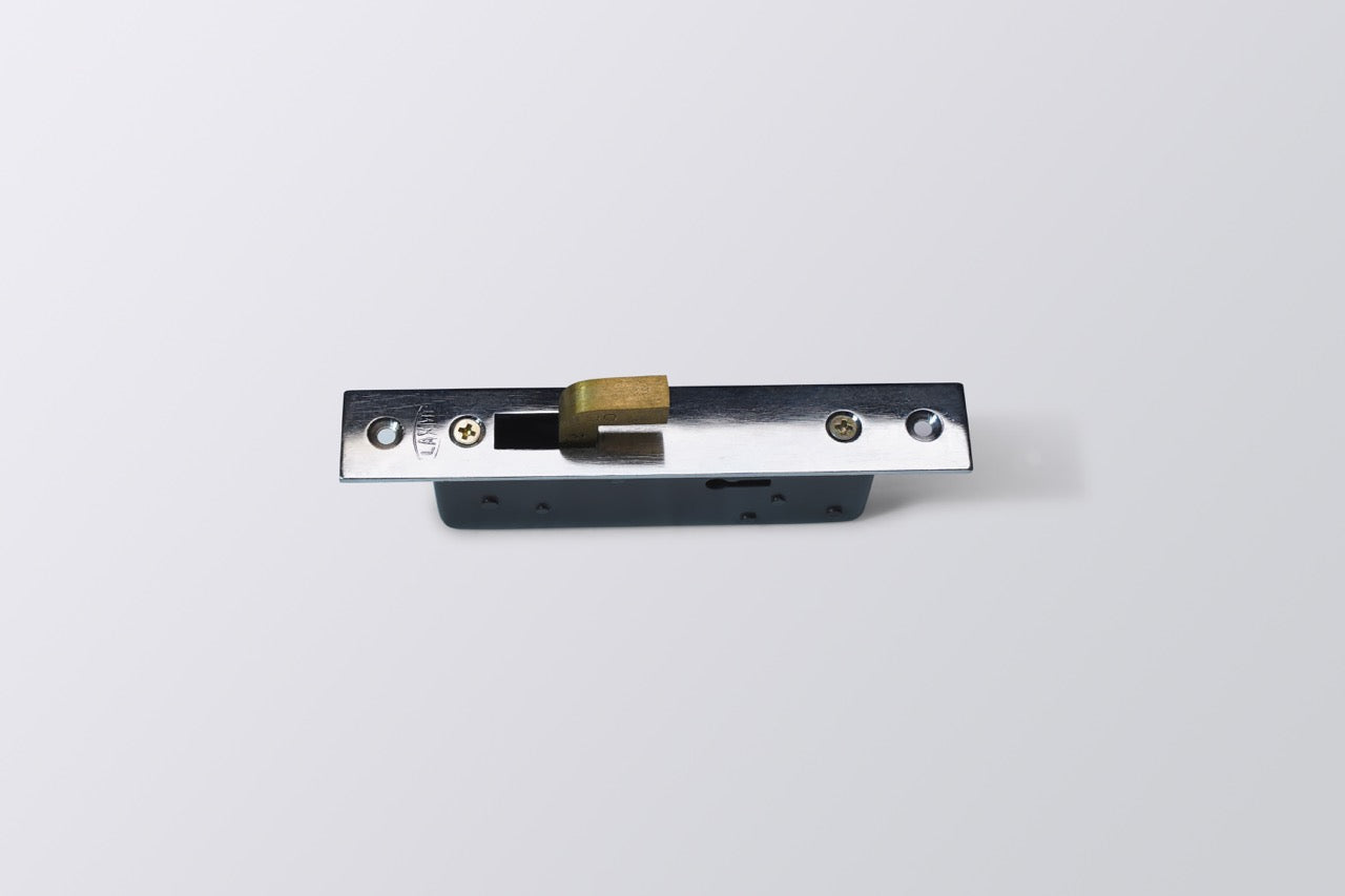 LA Alu. Sliding Door Lock Steel Body 6 Lever Ms Keys
