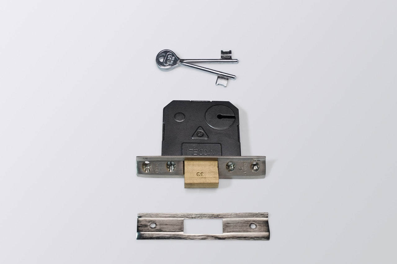 Image of LA Dead Lock Steel Body 4 Lev 45* Double Door Ms Keys